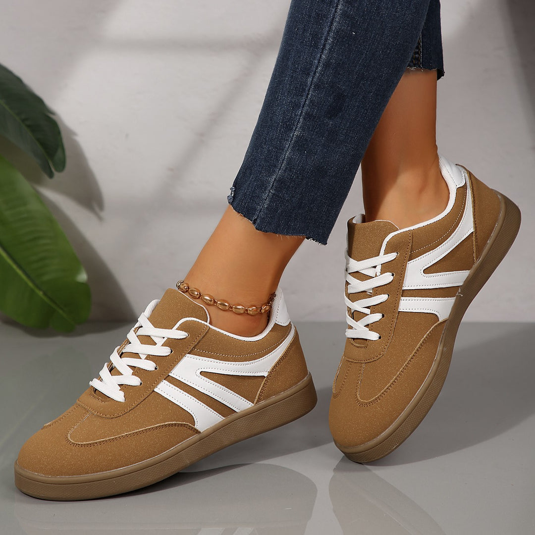 Women's Vintage Casual Platform Sneakers – Comfortable Round Toe & Easy-to-Match Style