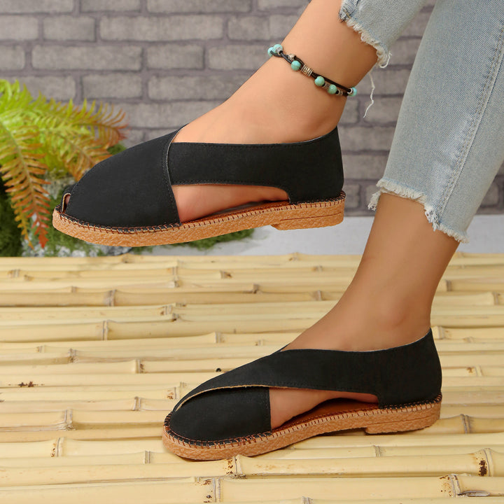 Women's Comfortable Closed-Toe Sandals – Lightweight Easy Slip-On Summer Shoes