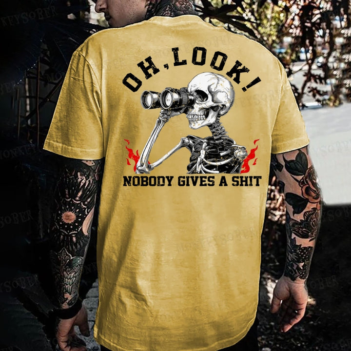 Oh , Look ! Nobody Gives A Shit Monkey T-shirt