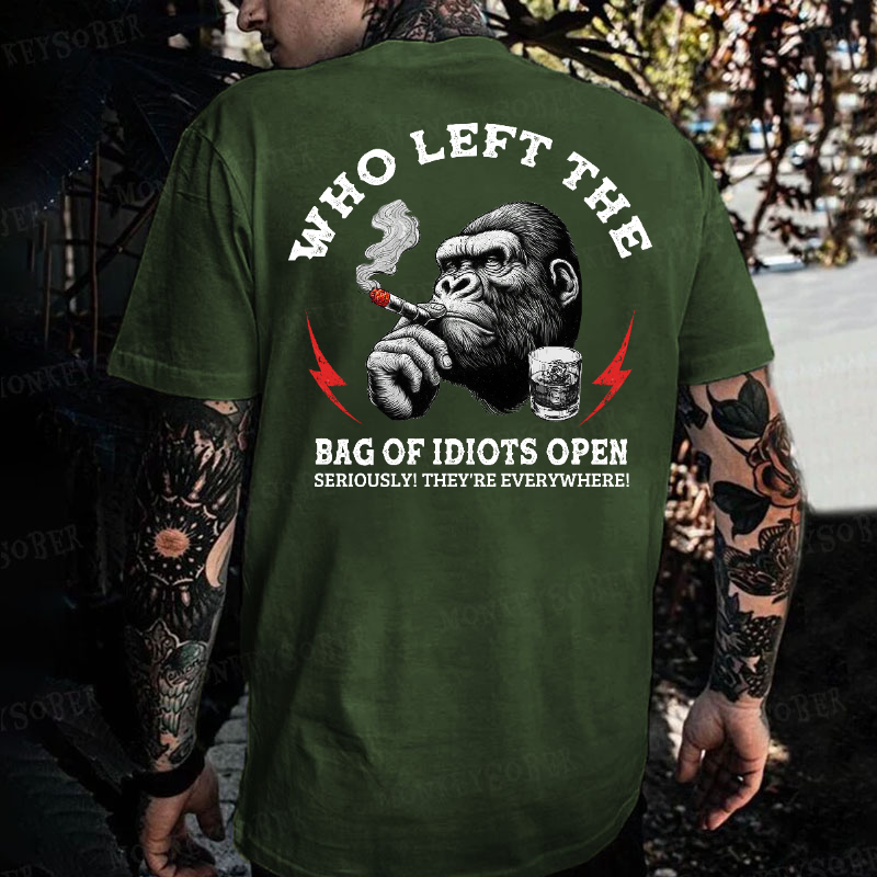 Who Left The Bag Of Idiots Open?  T-shirt