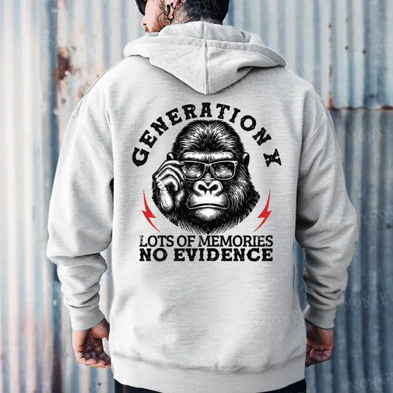 Generation X Lots Of Memories No Evidence Hoodies