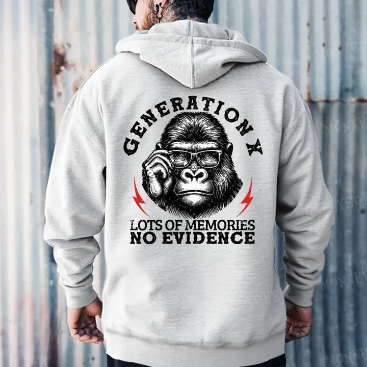 Generation X Lots Of Memories No Evidence Hoodies