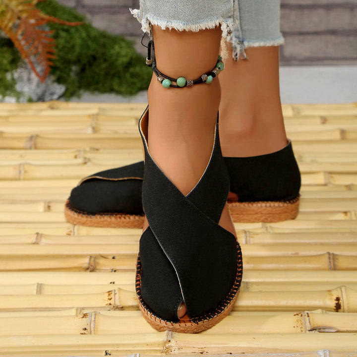 Women's Comfortable Closed-Toe Sandals – Lightweight Easy Slip-On Summer Shoes