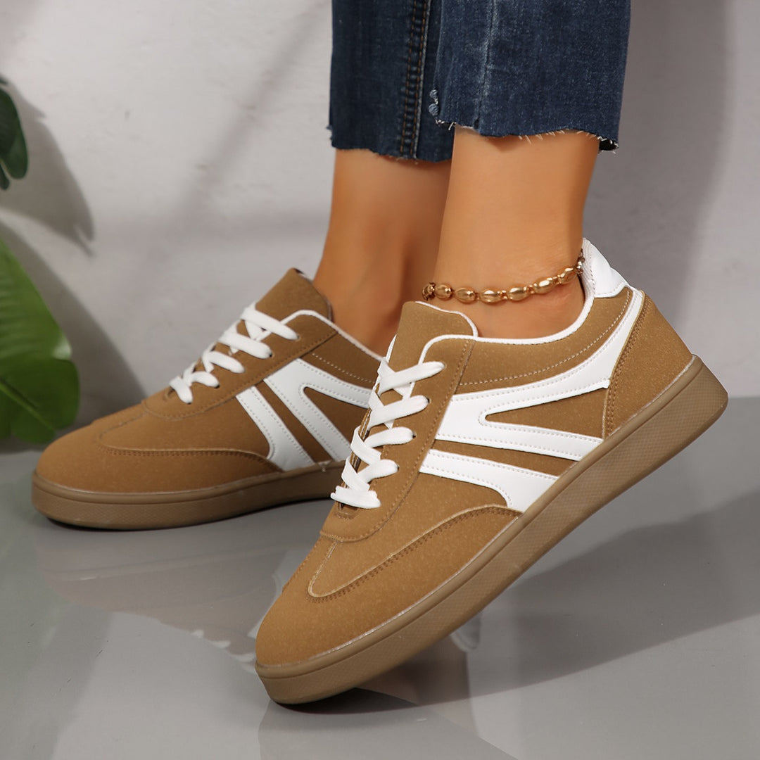 Women's Vintage Casual Platform Sneakers – Comfortable Round Toe & Easy-to-Match Style