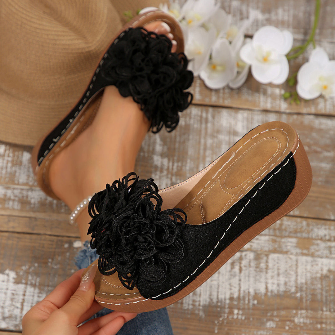 Women's Comfort Sandals – Soft Floral Lightweight Summer Shoes