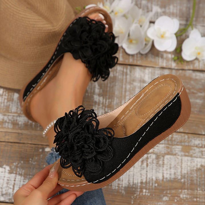 Women's Comfort Sandals – Soft Floral Lightweight Summer Shoes