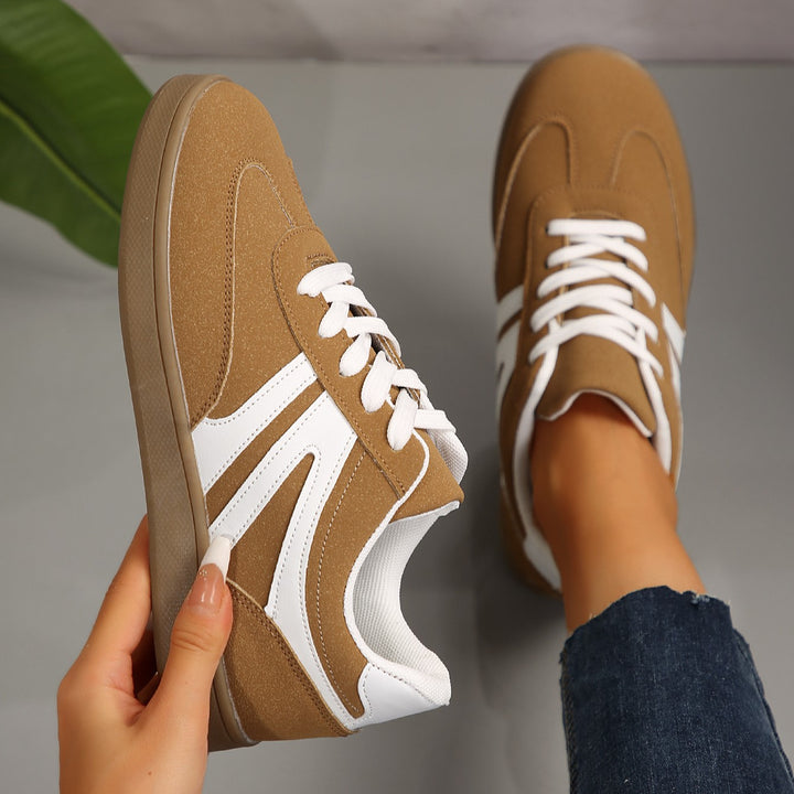 Women's Vintage Casual Platform Sneakers – Comfortable Round Toe & Easy-to-Match Style