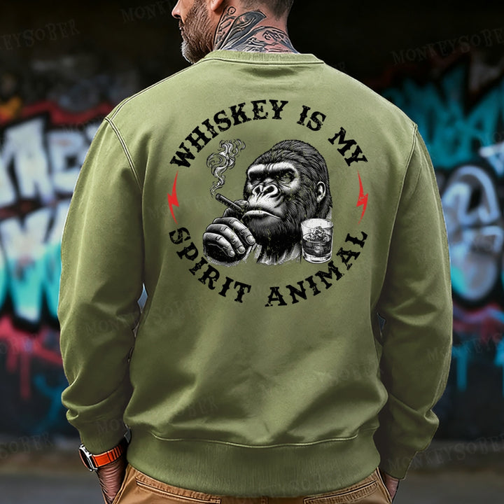 Whiskey is My Spirit Animal Sweatshirt