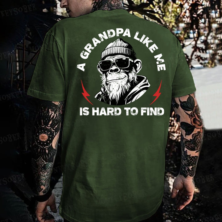 A Grandpa Like Me Is Hard To Find Monkey T-shirt