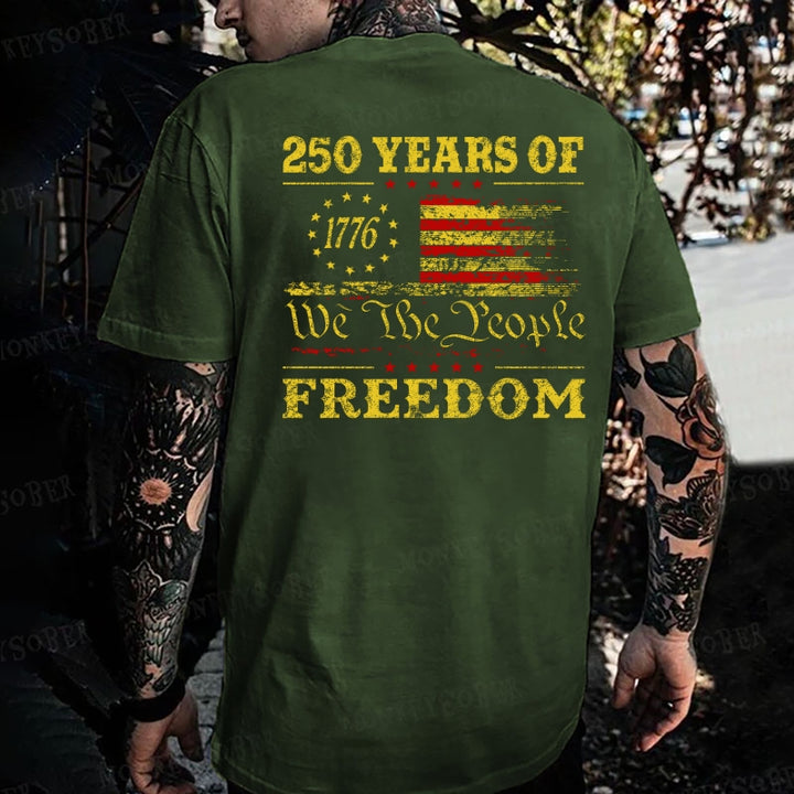 250 Years Of Freedom We The People1776-2026  Monkey T-shirt