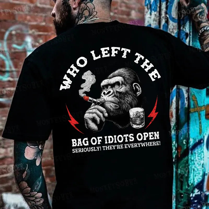 Who Left The Bag Of Idiots Open?  T-shirt