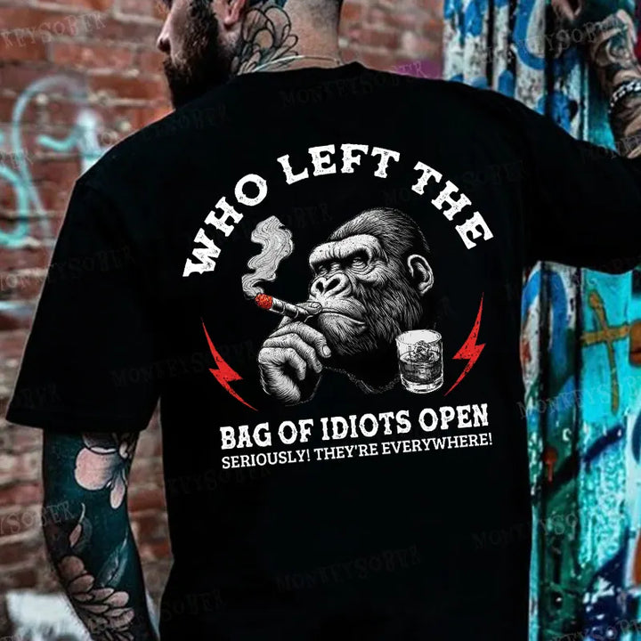 Who Left The Bag Of Idiots Open?  T-shirt