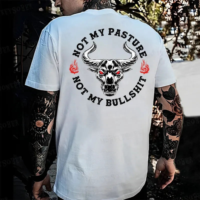 Not My Pasture Not My Bullshit  Monkey T-shirt