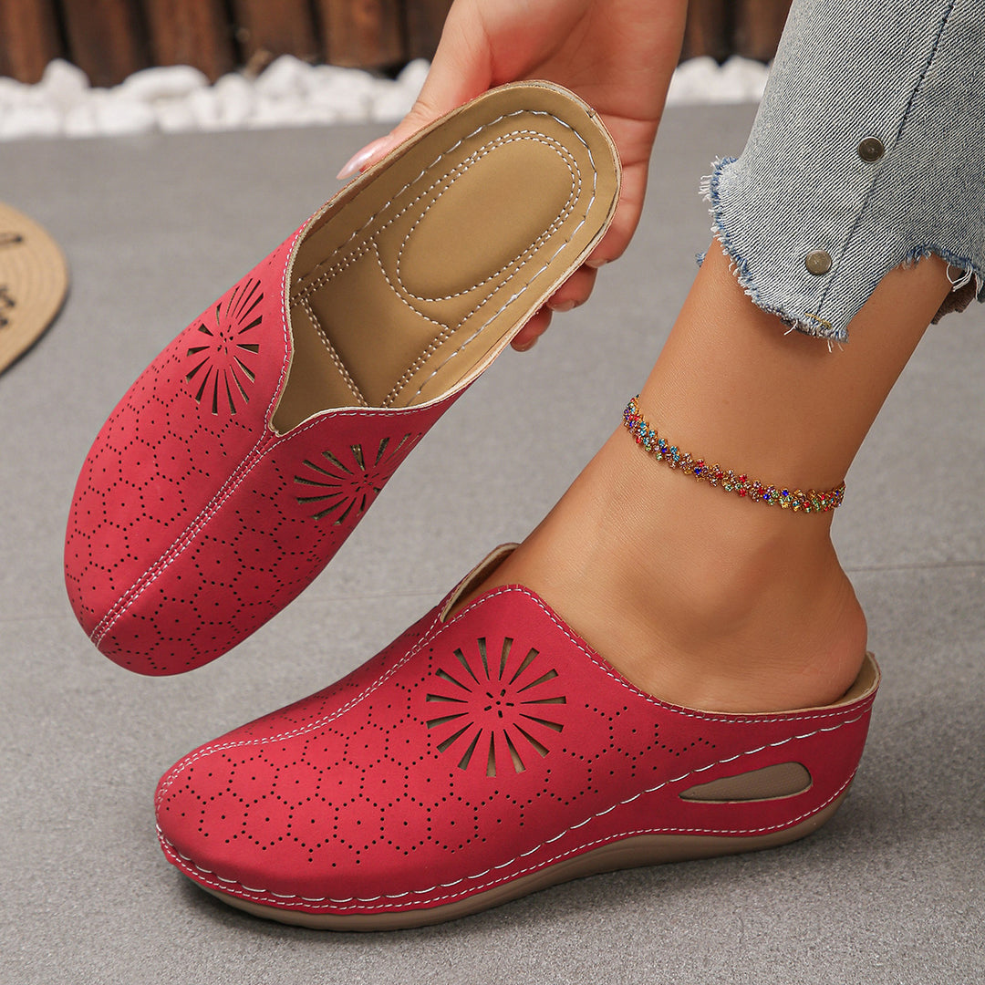 Women's Floral Breathable Sandals – Comfortable Summer Everyday Shoes
