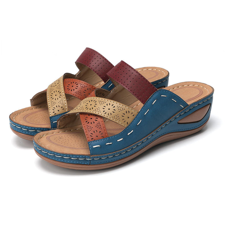 Cushioned Platform Comfort Sandals – Supportive Slip-On for All-Day Walking
