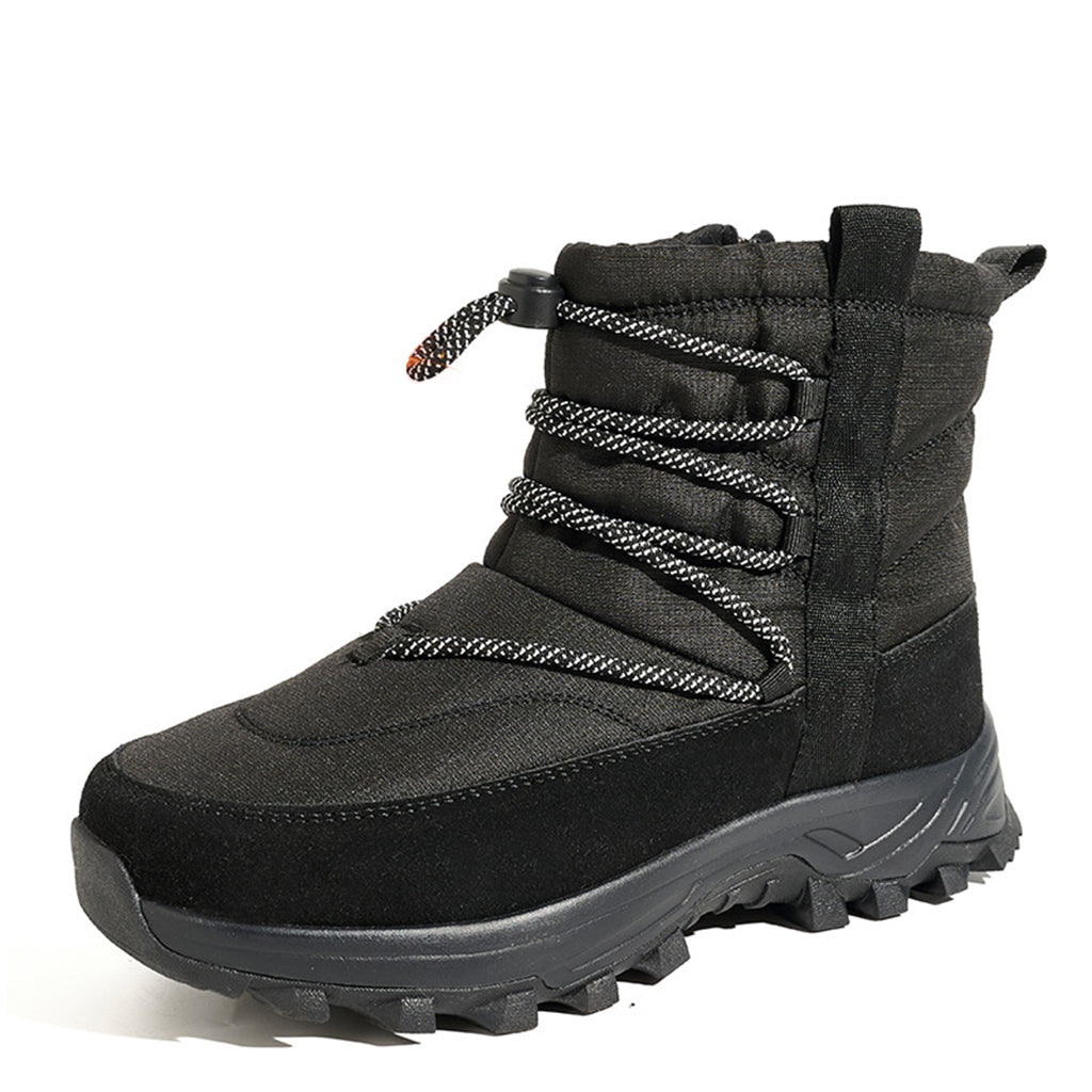 Women's  Winter Waterproof Snow Boots – Thick Warm Lining, Tall Fit & Non-Slip Studded Sole