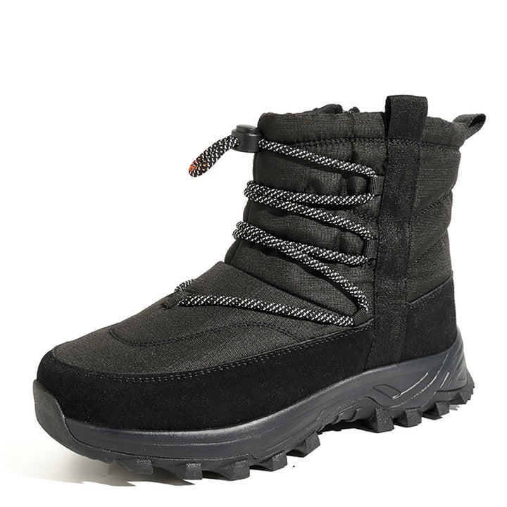 Women's  Winter Waterproof Snow Boots – Thick Warm Lining, Tall Fit & Non-Slip Studded Sole