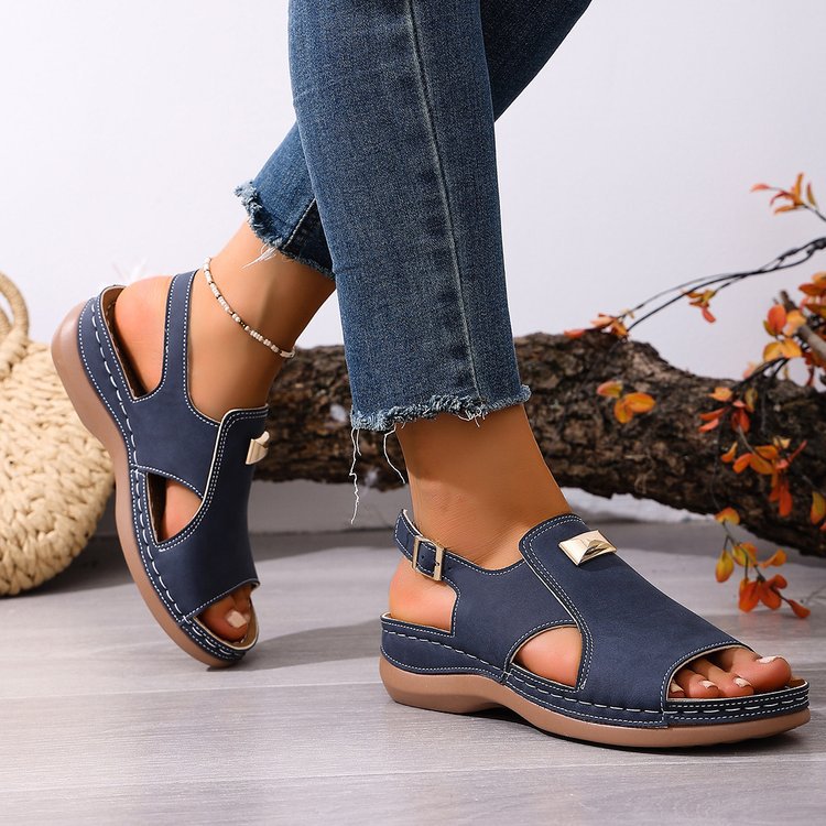 Comfort Support  Wedge Sandals for Women – Comfortable Non-Slip Walking Shoes