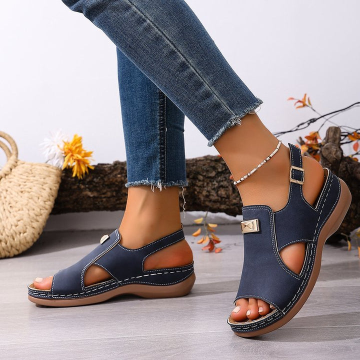 Women's Comfort Support Wedge Sandals – Lightweight Summer Orthopedic Walking Sandals