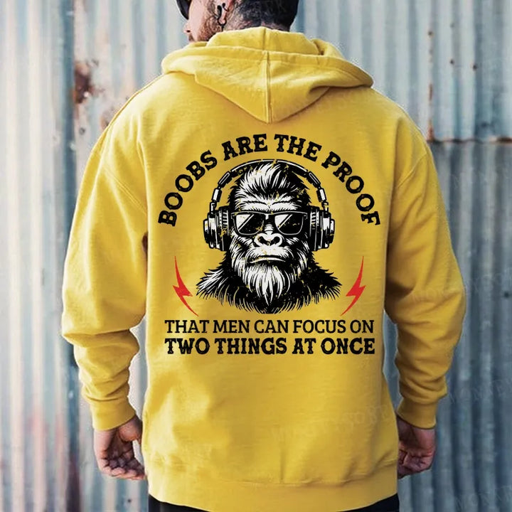 Boobs Are The Proof That Men Can Focus On Two Things At Once Hoodies