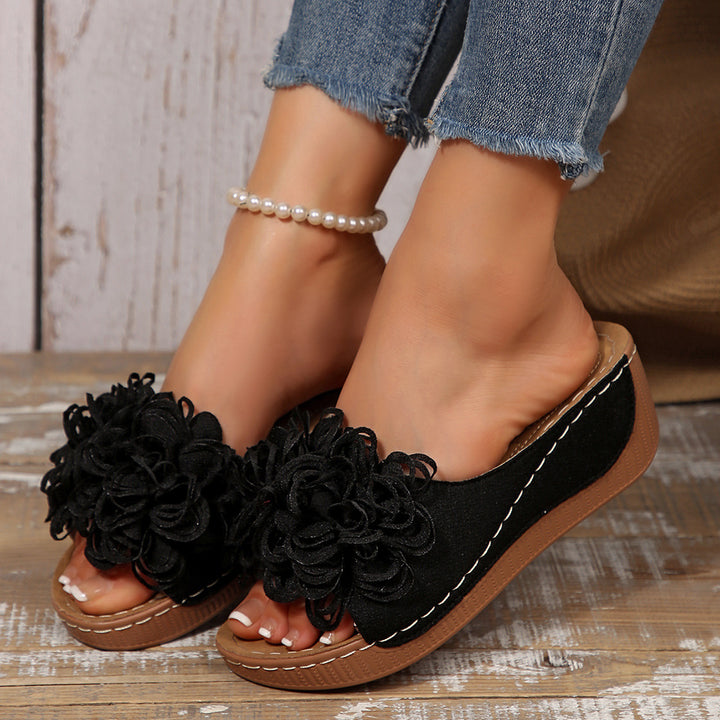 Women's Comfort Sandals – Soft Floral Lightweight Summer Shoes