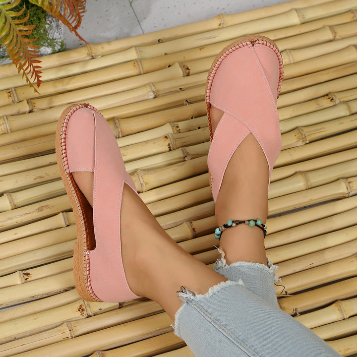 Women's Comfortable Closed-Toe Sandals – Lightweight Easy Slip-On Summer Shoes