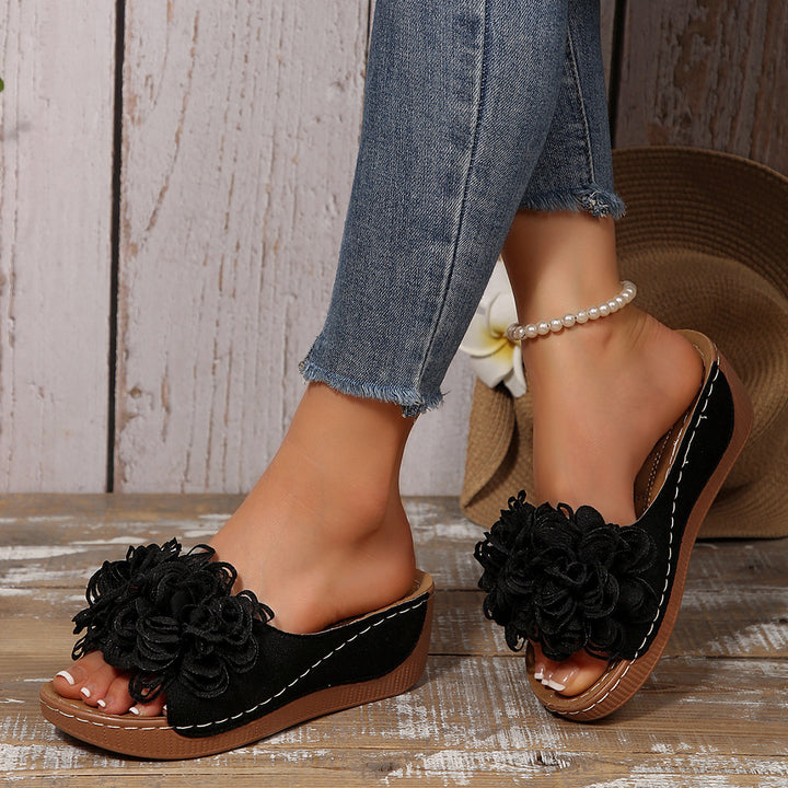 Women's Comfort Sandals – Soft Floral Lightweight Summer Shoes