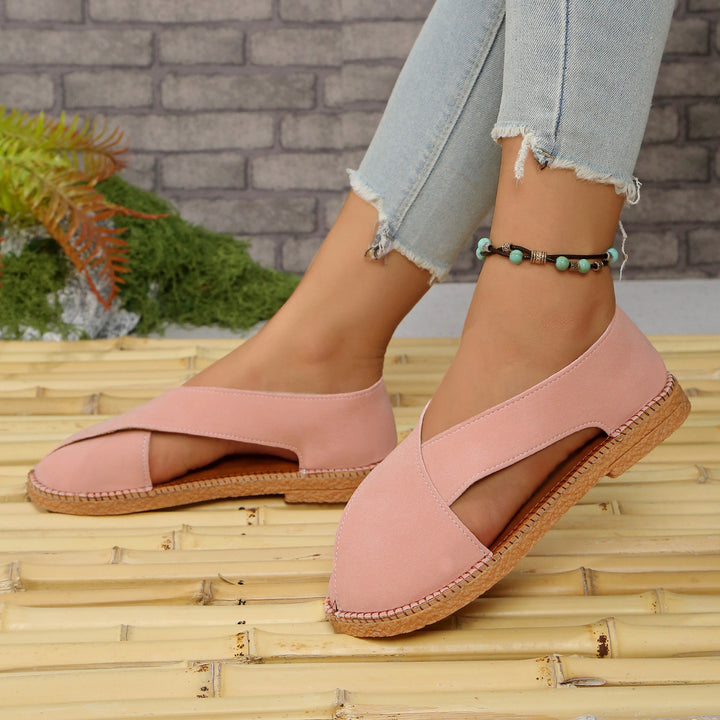 Women's Comfortable Closed-Toe Sandals – Lightweight Easy Slip-On Summer Shoes