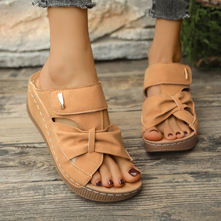 2026 Breathable Wedge Cutout Sandals – Comfortable Summer Walking Sandals for Women