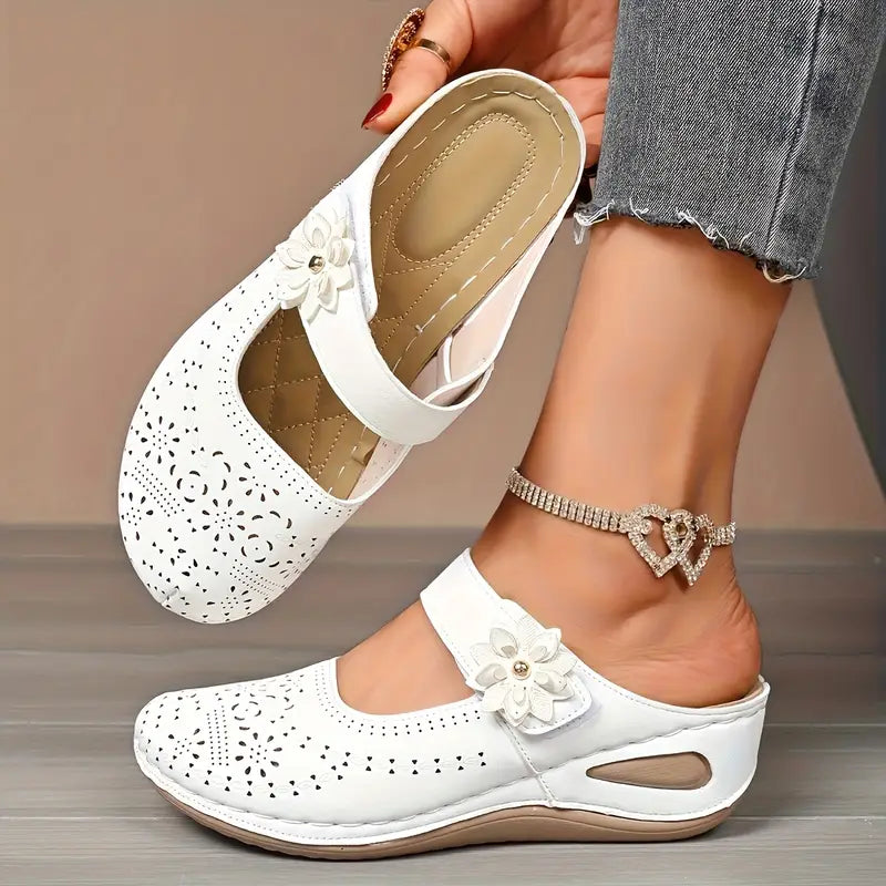 Women's Comfort Cutout Sandals – Breathable Slip-On Summer Shoes
