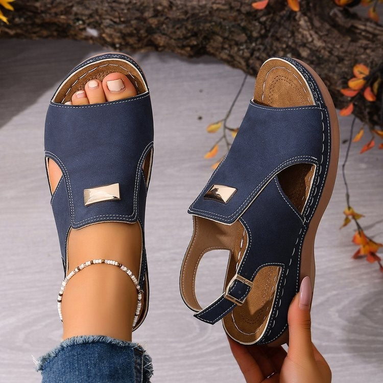 Comfort Support  Wedge Sandals for Women – Comfortable Non-Slip Walking Shoes