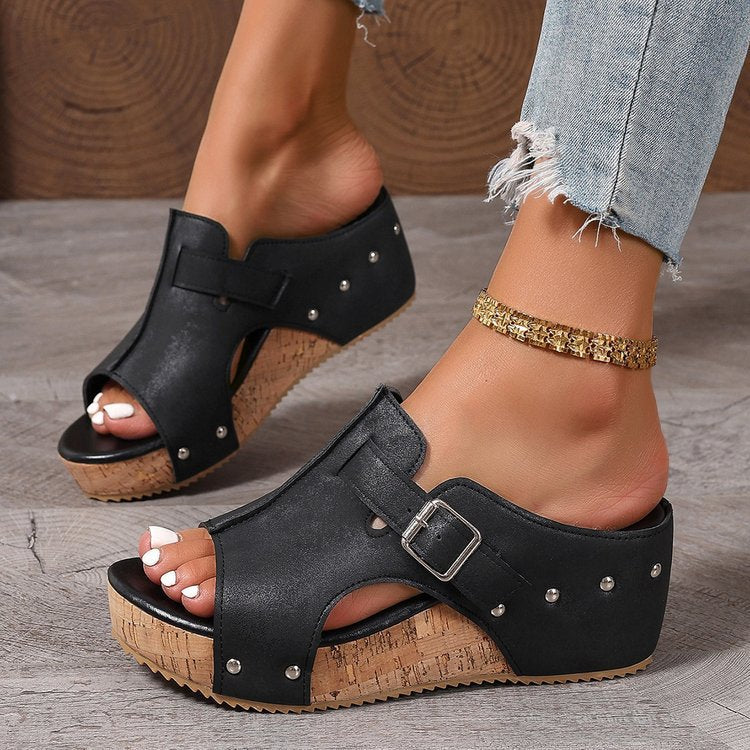 Women's Vintage Comfort Sandals – Lightweight Summer Walking Shoes