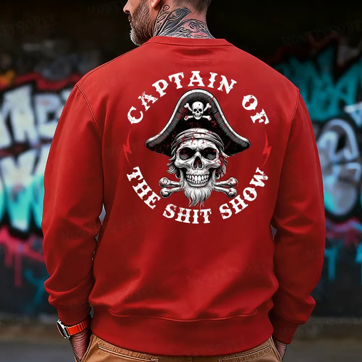 Captain Of The Shit Show  Funny Sweatshirt