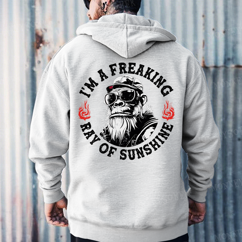 I'm A Freaking Ray Of Sunshine Hoodies