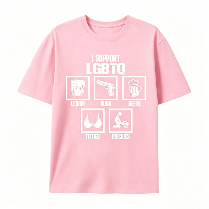 I Support LGBTQ Funny T-Shirt
