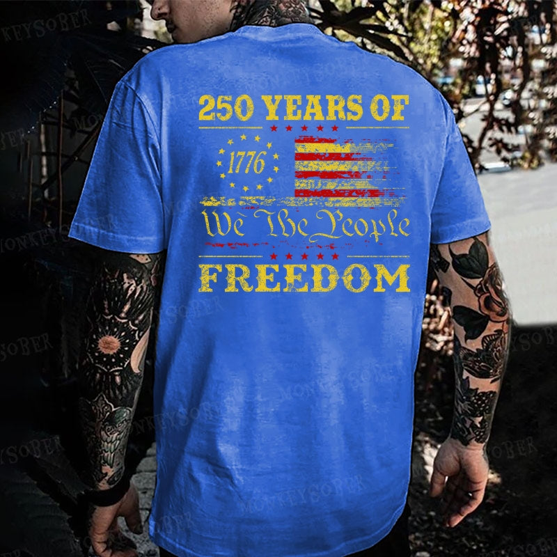 250 Years Of Freedom We The People1776-2026  Monkey T-shirt