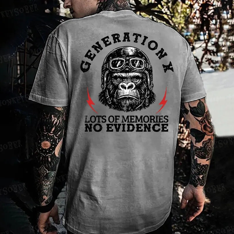 Generation X  Raised On Hose Water And Neglect  Monkey T-shirt