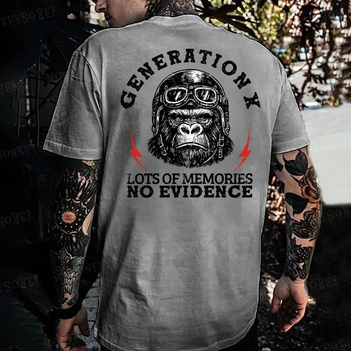 Generation X  Raised On Hose Water And Neglect  Monkey T-shirt