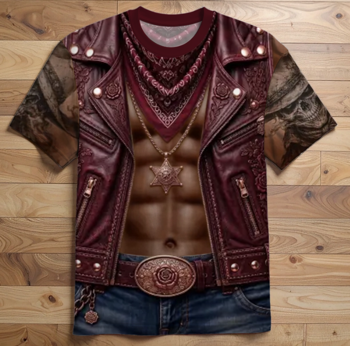 Custom Cowboy Warrior T-shirt - Personalized Birthday Gifts For Husband, Son, Grandson, Yourself - Cowboy Six Pack