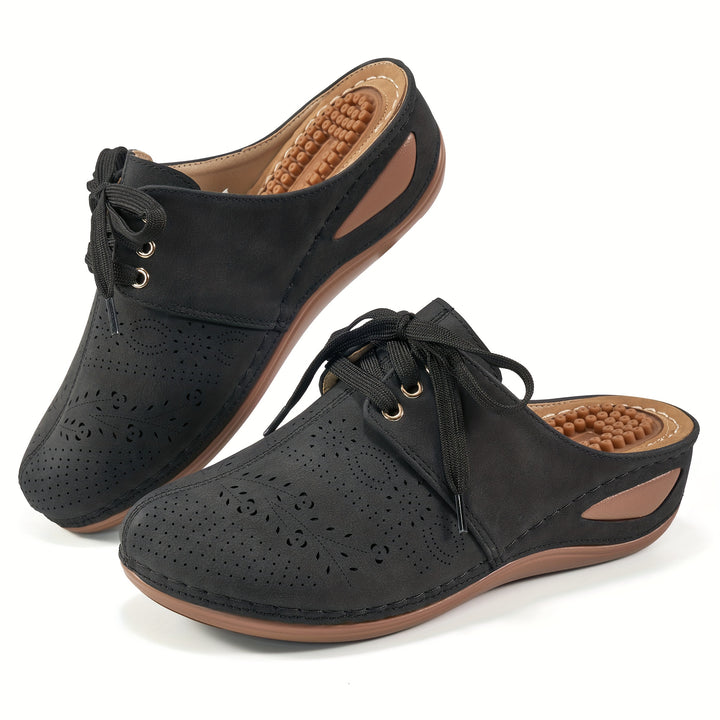Women's Hollow Wedge Mules
