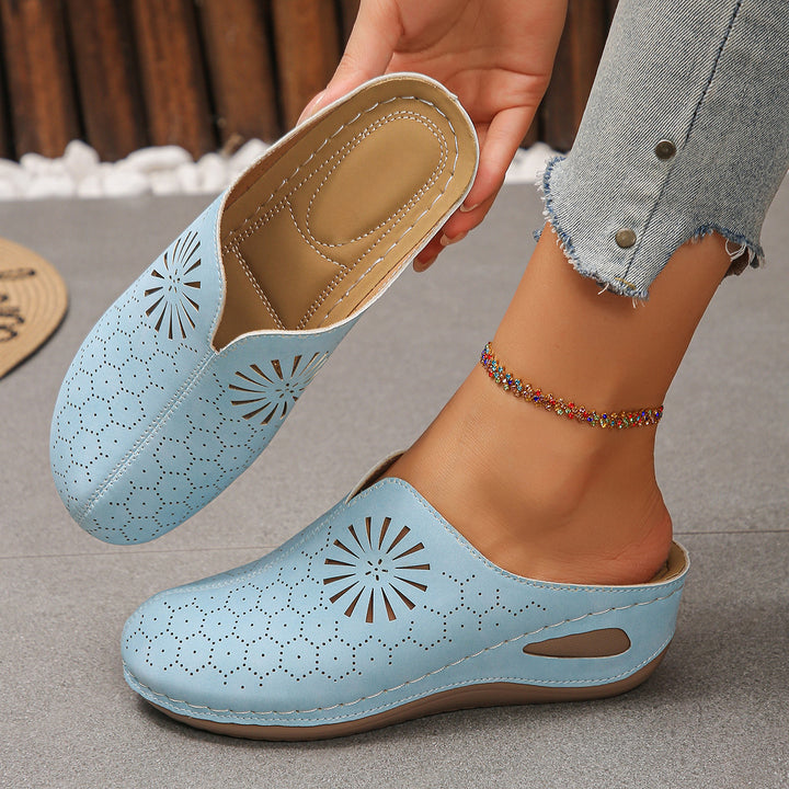 Women's Floral Breathable Sandals – Comfortable Summer Everyday Shoes