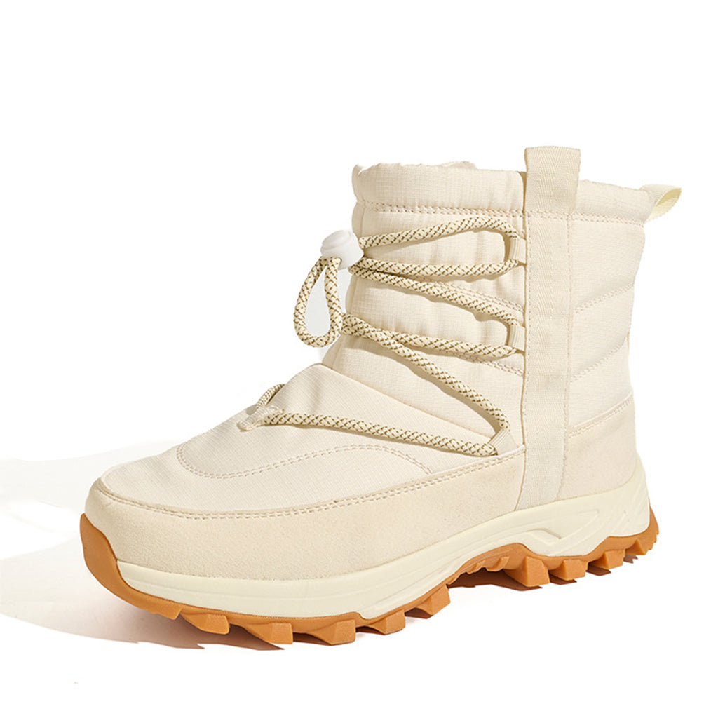 Women's  Winter Waterproof Snow Boots – Thick Warm Lining, Tall Fit & Non-Slip Studded Sole