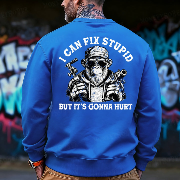 I Can Fix Stupid But It's Gonna Hurt Sweatshirt