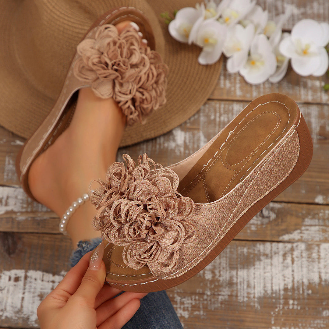Women's Comfort Sandals – Soft Floral Lightweight Summer Shoes