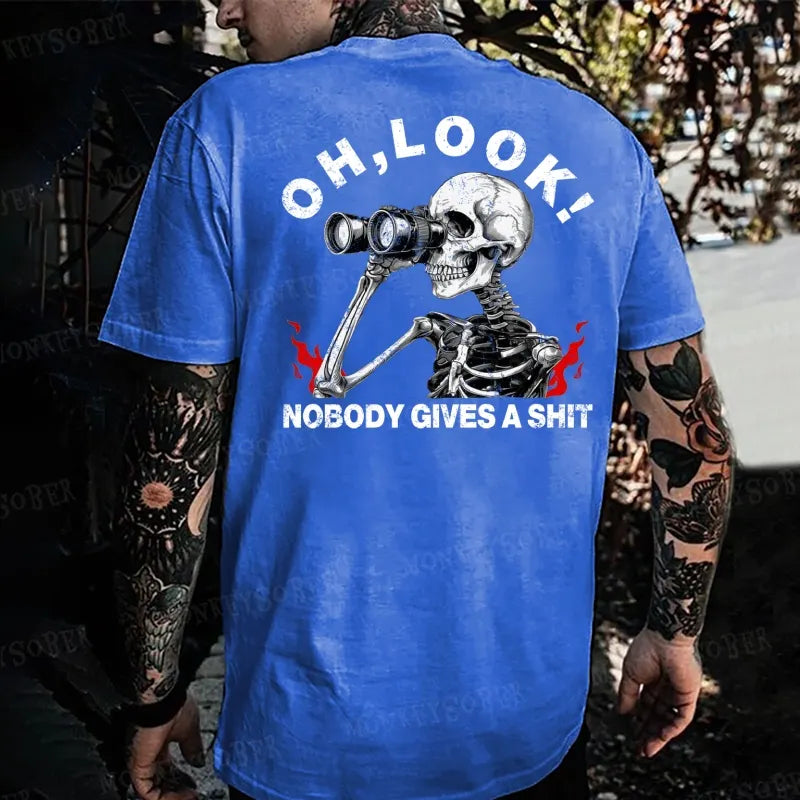 Oh, Look! Nobody Gives A Shit  Monkey T-shirt