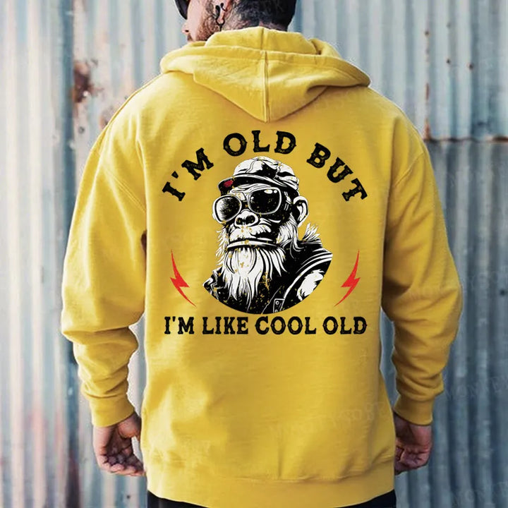 I'm Old But I'm Like Cool Old Funny Gift Monkey Hoodies