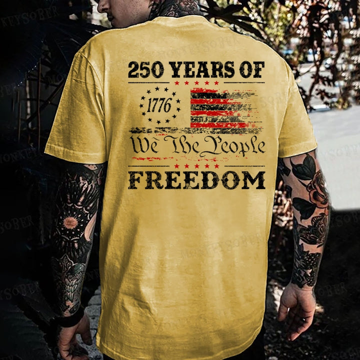 250 Years Of Freedom We The People1776-2026  Monkey T-shirt