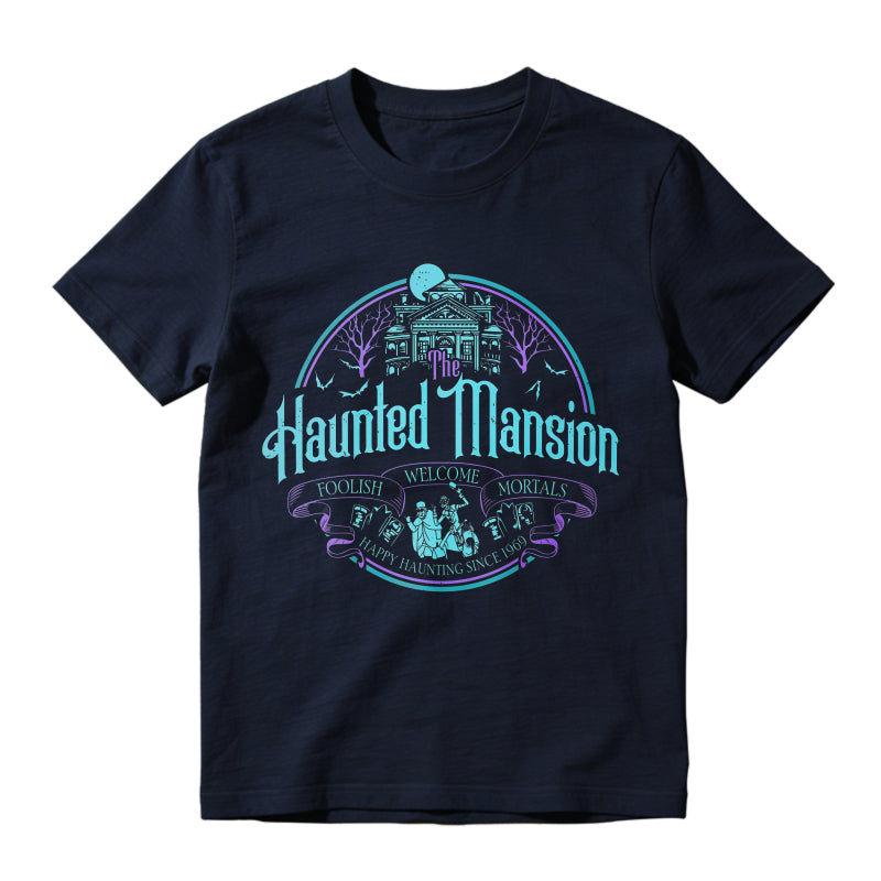 Haunted Mansion Gothic Horror House Ghosts Halloween Unisex Classic T-shirt