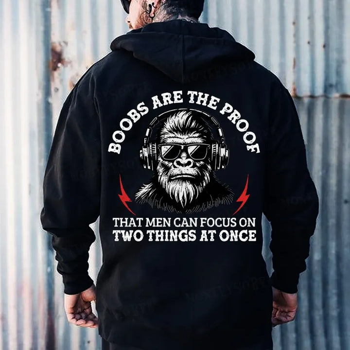 Boobs Are The Proof That Men Can Focus On Two Things At Once Hoodies