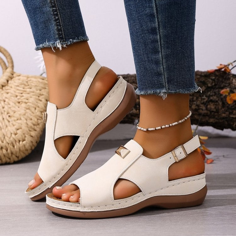 Comfort Support  Wedge Sandals for Women – Comfortable Non-Slip Walking Shoes